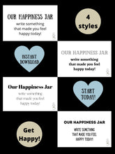 Load image into Gallery viewer, Happiness Jar Labels! 2 Styles to Choose From