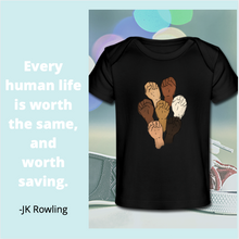 Load image into Gallery viewer, Black Lives Matter Organic Baby T-Shirt
