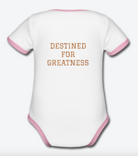 Load image into Gallery viewer, TEAM LOVE Customizable Organic Short Sleeve Baby Bodysuit