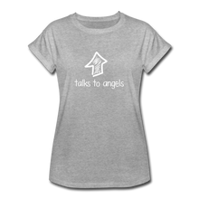 Load image into Gallery viewer, She Talks To Angels Women's Relaxed Fit Tee - heather gray