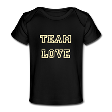 Load image into Gallery viewer, TEAM LOVE Customizable Organic Baby T-Shirt - black