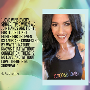 Choose Love Rainbow Pride Women's Flowy Tank Top