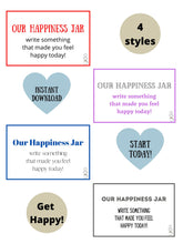 Load image into Gallery viewer, Happiness Jar Labels! 2 Styles to Choose From
