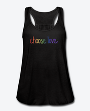 Load image into Gallery viewer, Choose Love Rainbow Pride Women&#39;s Flowy Tank Top
