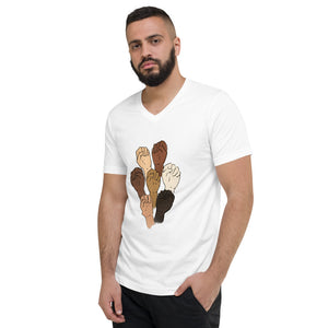 Black Lives Matter Unisex Short Sleeve V-Neck T-Shirt