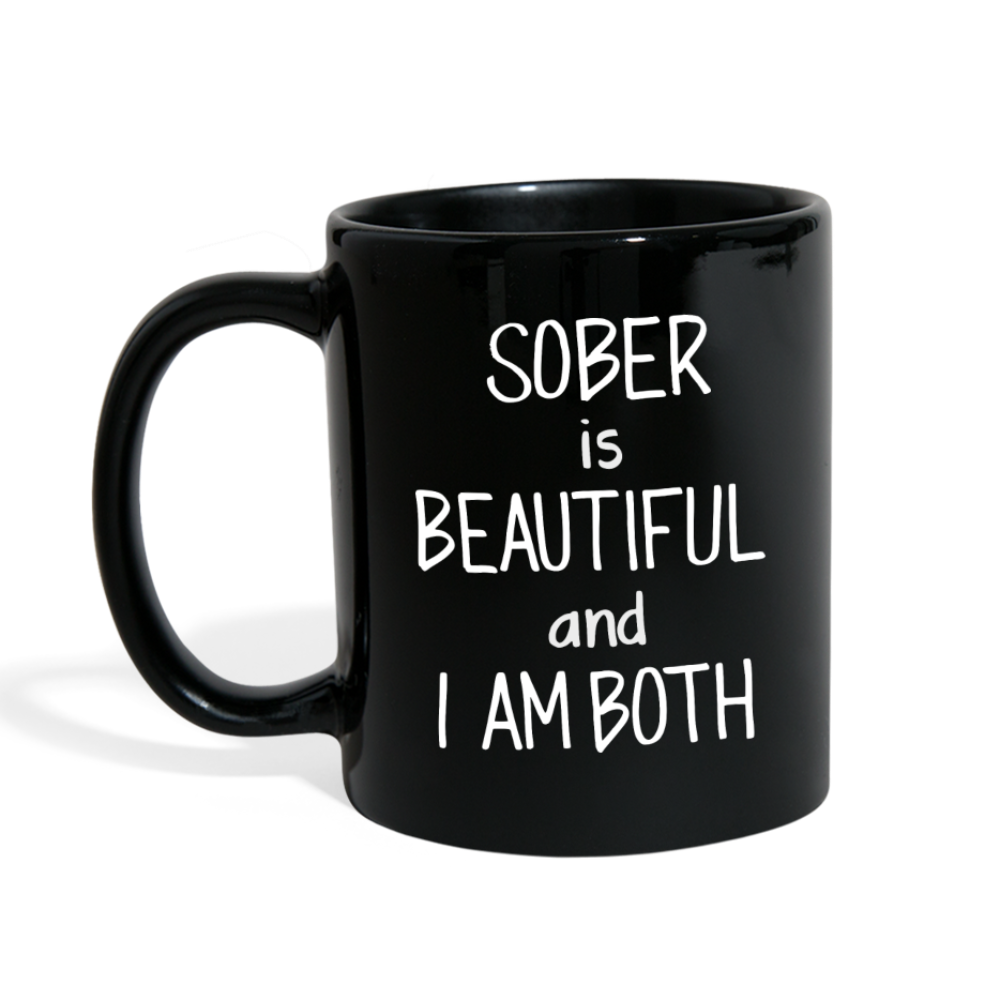 Sober Is Beautiful Mug - black